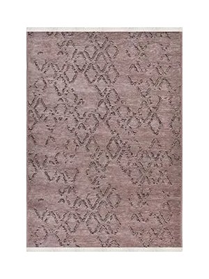 Aren Halı Flumeri Geometrik Bej Pamuk ve Polyester Kaydırmaz Taban Makine Halısı