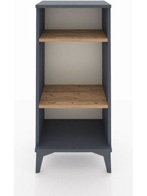 Arges Komodin 2 Raflı 44X30X96 Antrasit-Çam