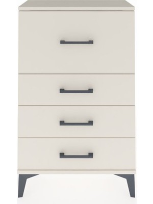Arges Komodin 4 Çekmeceli 60X30X96 Aytaşı-Aytaşı