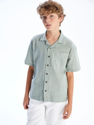 Lc Waikiki Yeni Sezon Basic Kısa Kollu Erkek Çocuk Gömlek