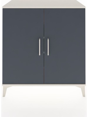 Hyperion Şifonyer 4 Raflı 2 Kapaklı 88X44X96 Aytaşı-Antrasit