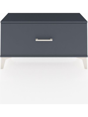 Arges Şifonyer Tek Çekmeceli 88X30X48 Antrasit-Antrasit