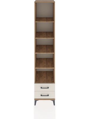 Hyperion Dolap 5 Raflı 2 Çekmeceli 44X44X221 Çam-Aytaşı