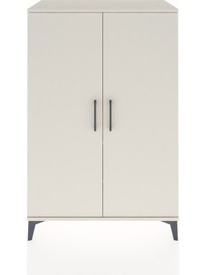 Hyperion Dolap 2 Raflı 2 Kapaklı Tek Askılı 88X44X134 Aytaşı-Aytaşı