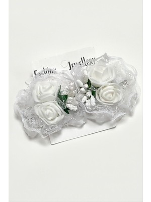 Gül Lastikli Okul Tokası 2 Adet