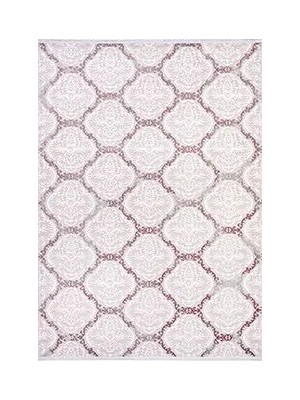 Aren Halı Pandino Geometrik Pembe Akrilik Makine Halısı