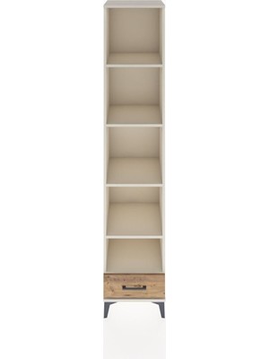 Hyperion Dolap 5 Raflı Tek Çekmeceli 44X44X221 Aytaşı-Çam