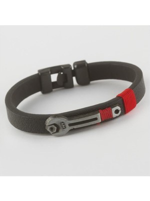 Anahtar Figürlü Kaliteli Suni Deri Bileklik