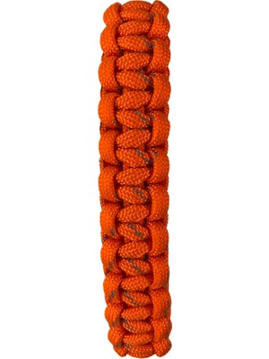 Turuncu Üstü Gri Noktalı Paracord Bileklik