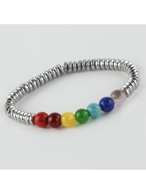 7'li Doğaltaş Çakra Bileklik