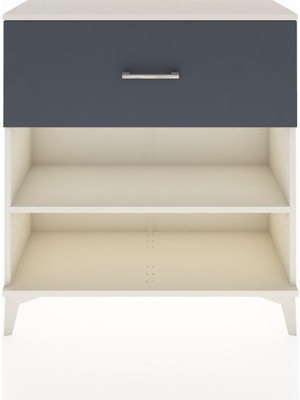 Arges Şifonyer Tek Raflı Tek Çekmeceli 88X30X96 Aytaşı-Antrasit