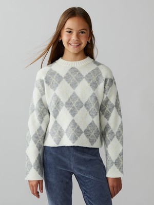 Lc Waikiki Yeni Sezon Bisiklet Yaka Kız Çocuk Triko Kazak