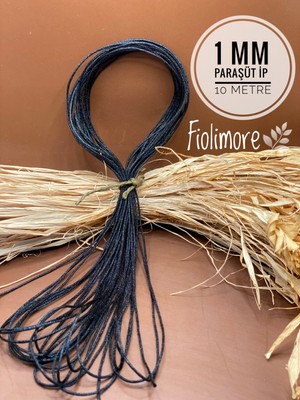 Paraşüt Ipi Siyah Renk 1.kalite 10 Metre Takı Bileklik Anahtarlık Kolye Ipi