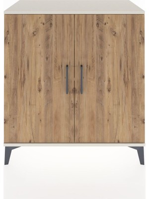 Hyperion Şifonyer 3 Raflı 2 Kapaklı 88X44X96 Aytaşı-Çam