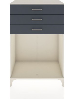 Hyperion Dolap 3 Çekmeceli 88X44X134 Aytaşı-Antrasit