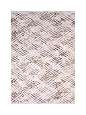 Aren Halı Crotone Modern Krem Polyester Kaydırmaz Taban Makine Halısı