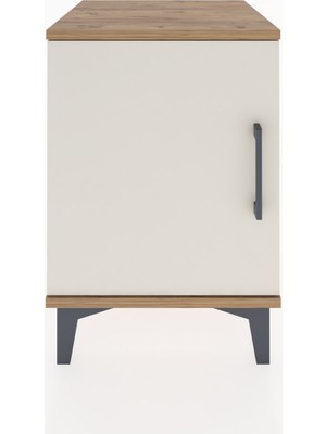 Hyperion Komodin Tek Raflı Tek Kapaklı 44X44X64 Çam-Aytaşı