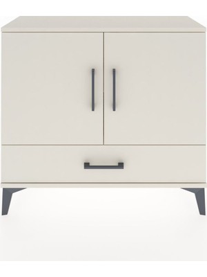 Arges Şifonyer 2 Raflı Tek Çekmeceli 2 Kapaklı 88X30X80 Aytaşı-Aytaşı