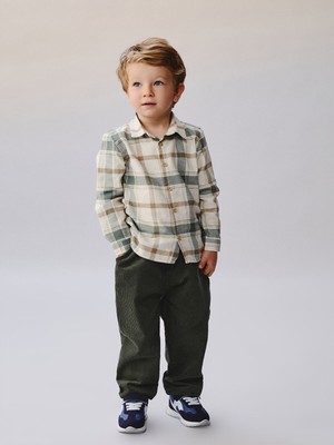 Lc Waikiki Yeni Sezon Ekose Erkek Bebek Gömlek ve Pantolon 2'li