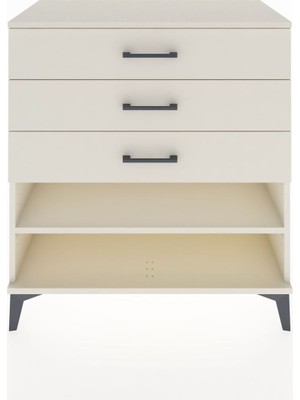 Hyperion Şifonyer Tek Raflı 3 Çekmeceli 88X44X96 Aytaşı-Aytaşı