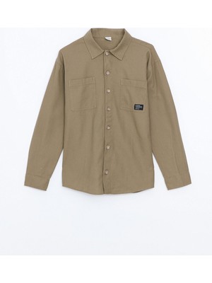 Lc Waikiki Yeni Sezon Uzun Kollu Keten Karışımlı Erkek Çocuk Gömlek