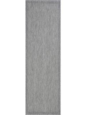 Gri Kaymaz Taban Yolluk Sisal Görünümlü Hol Koridor Halısı, Yıkanabilir ve Şık Tasarım