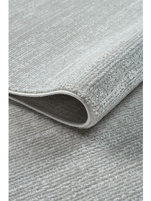 Bambu Dokulu Modern Sık Dokuma Koridor Yolluk, Şık ve Dayanıklı Halı, Gri Renk