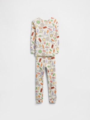 Gap Bebek Krem BabyGap %100 Organik Pamuklu Tatlılar Pijama Takımı