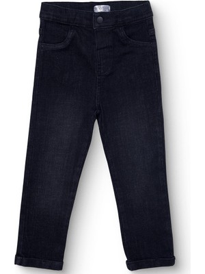 Hellobaby Erkek Bebek Cool Boy Denim Pantolon Denim Lastikli Paça