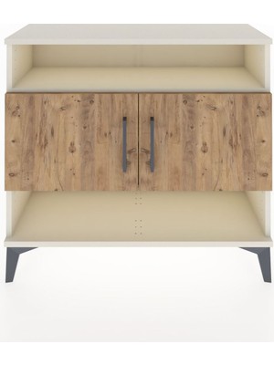 Arges Şifonyer 3 Raflı 2 Kapaklı 88X30X80 Aytaşı-Çam