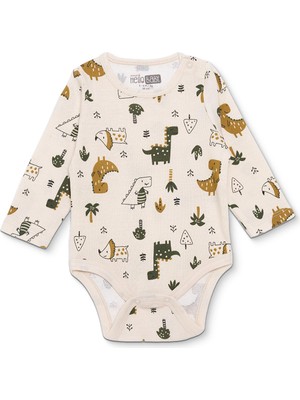 Hellobaby Erkek Bebek Uzun Kol Body Ribana Çıtçıtlı Yaka