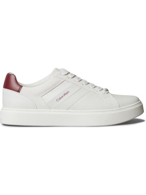 Calvin Klein Beyaz Erkek Günlük Ayakkabı Classıc Cupsole Laceup Tape Lth