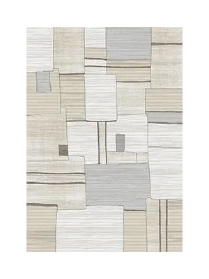 Bellano Geometrik Krem Polyester Makine Halısı