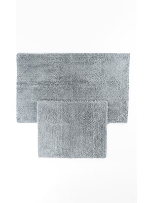 Yumuşak Pamuklu 2'li Banyo Halısı Seti, Şık ve Konforlu Tasarım