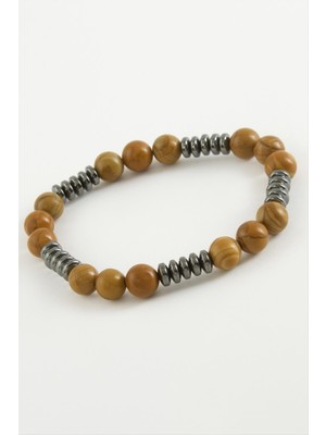 Jasper Hematit Doğaltaş Bileklk