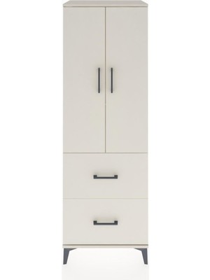 Hyperion Dolap 3 Raflı 2 Çekmeceli 2 Kapaklı 60X44X182 Aytaşı-Aytaşı