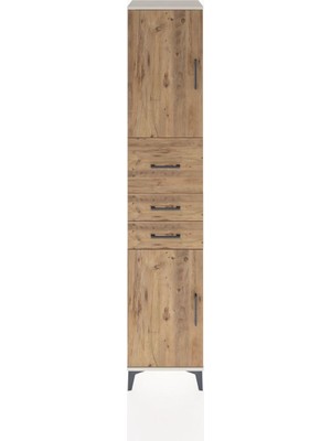 Hyperion Dolap 3 Raflı 3 Çekmeceli 2 Kapaklı 44X44X221 Aytaşı-Çam