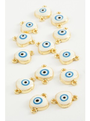 Nazar Çift Kulplu Mineli Bileklik ve Kolye Ucu Aparatı 1 Adet