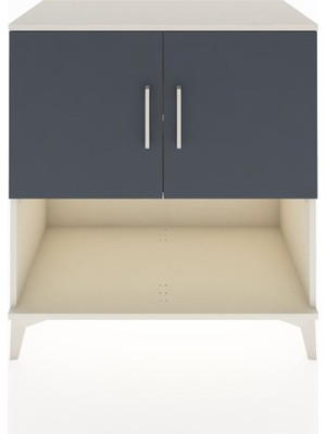 Hyperion Şifonyer 2 Raflı 2 Kapaklı 88X44X96 Aytaşı-Antrasit