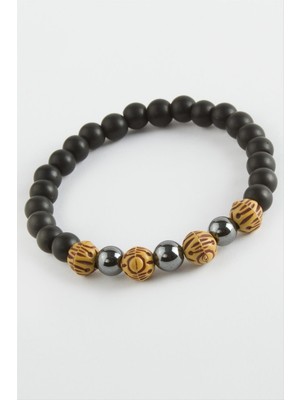 Hematit Onix Doğaltaş Bileklik