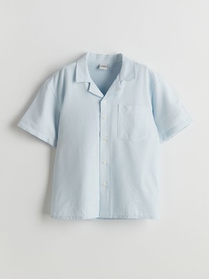 Lc Waikiki Yeni Sezon Kısa Kollu Dokulu Erkek Çocuk Gömlek