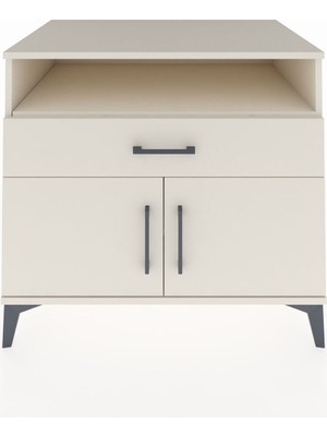 Kronos Şifonyer 2 Raflı Tek Çekmeceli 2 Kapaklı 88X59X80 Aytaşı-Aytaşı