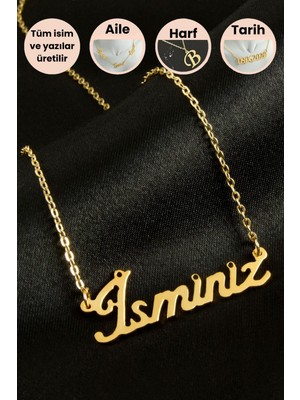 Kişiye Özel Isim Yazılı Kolye