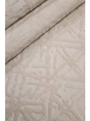 Yıkanabilir, Kaymaz Tabanlı, Kabartmalı, Çok Amaçlı, Açık Krem Halı