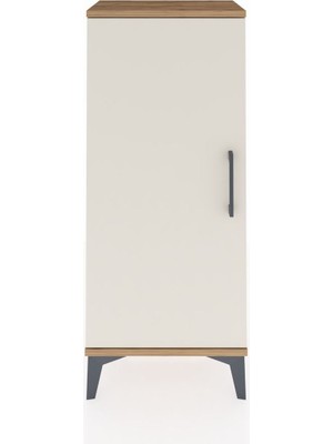 Arges Komodin Tek Kapaklı 44X30X106 Çam-Aytaşı