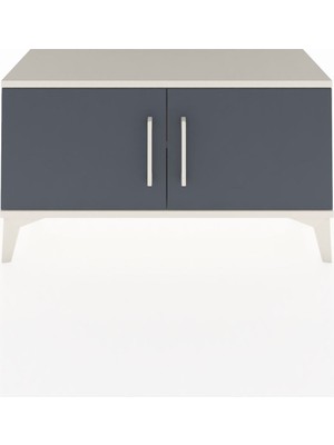 Arges Şifonyer Tek Raflı 2 Kapaklı 88X30X48 Aytaşı-Antrasit