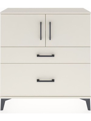 Arges Şifonyer 2 Raflı 2 Çekmeceli 2 Kapaklı 88X30X96 Aytaşı-Aytaşı