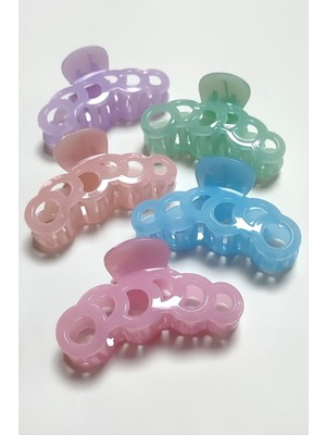 Iç Içe Halka Renkli Mandal Toka 8 cm