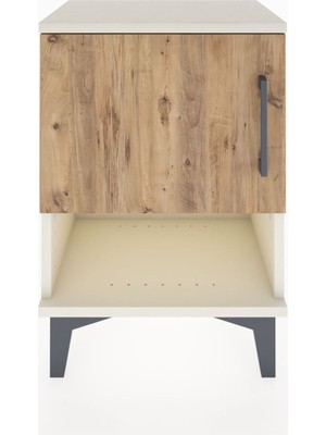 Arges Komodin 2 Raflı Tek Kapaklı 44X30X64 Aytaşı-Çam