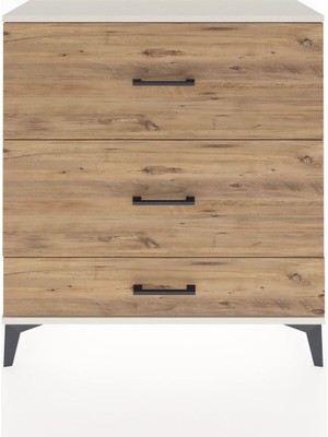 Arges Şifonyer 3 Çekmeceli 88X30X96 Aytaşı-Çam